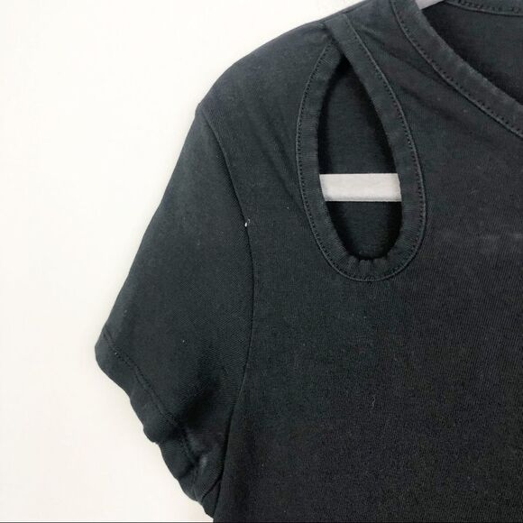 T BY ALEXANDER WANG | Asymmetrical Cutout Black T-Shirt Dress Women’s Size Small - Picture 4 of 10